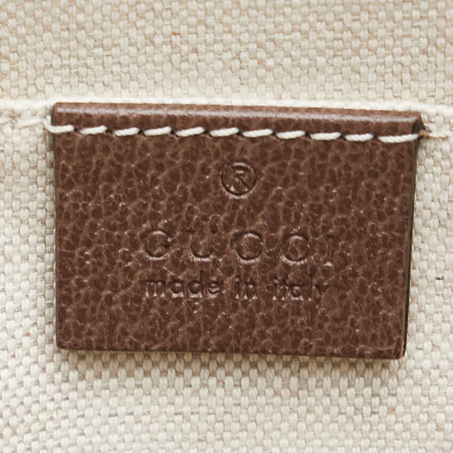 Gucci Beige Brown Pvc Leather Handbag Shoulder Bag