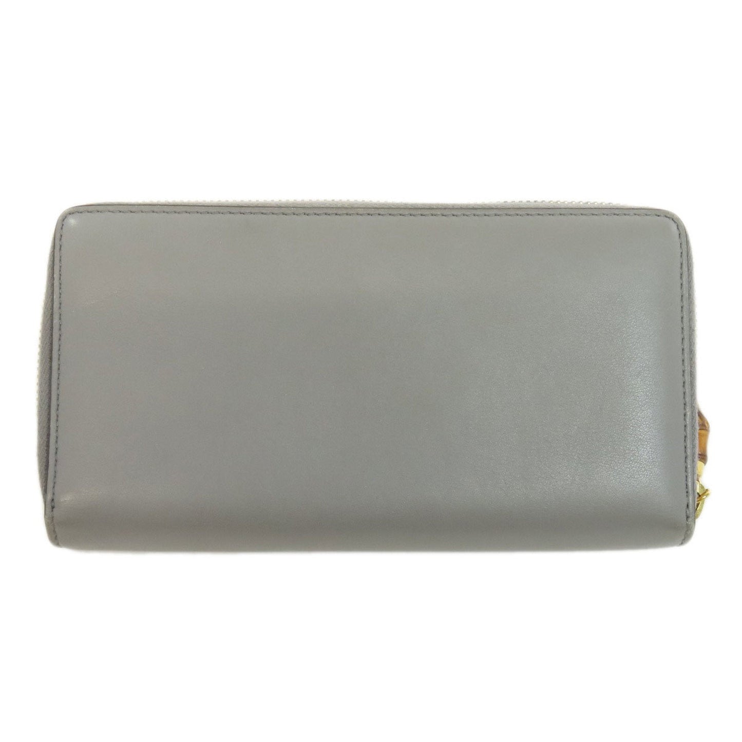 Gucci Gray Leather Long Wallet (Bi-Fold)