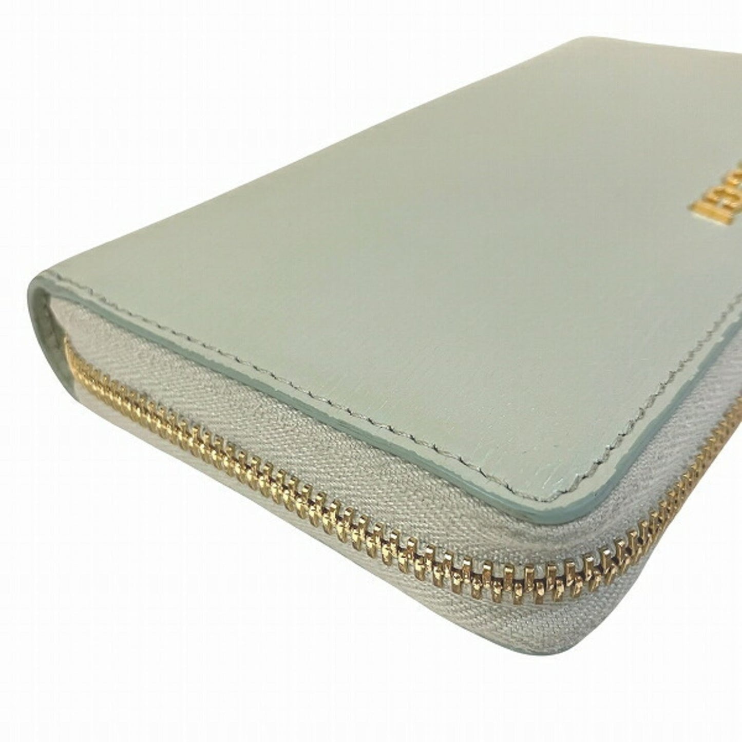 Gucci Pale Green Leather Long Wallet (Bi-Fold)