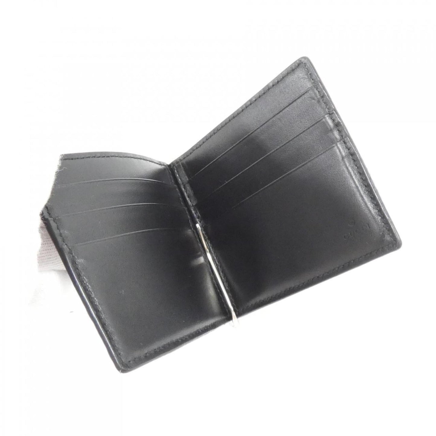 Gucci Black Embossed Money Clip
