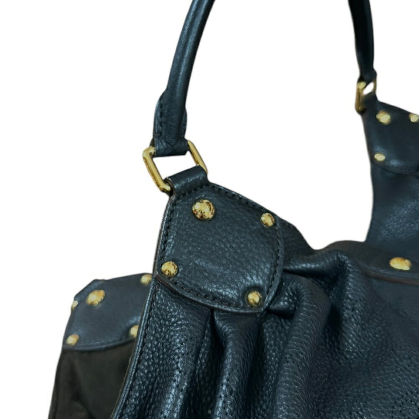 Louis Vuitton Black Mahina Leather Shoulder Bag