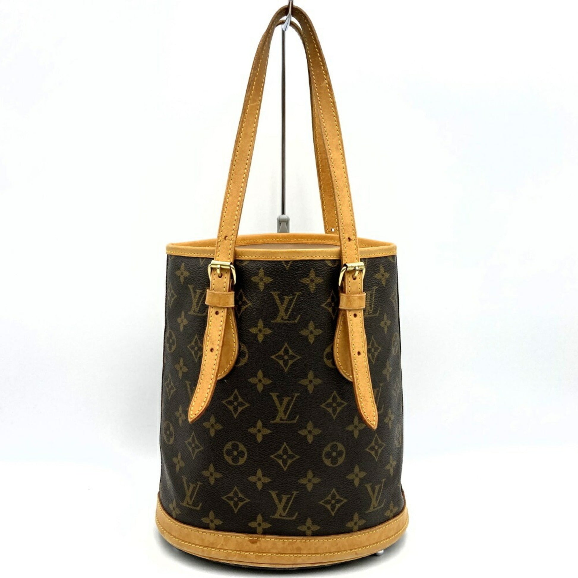 Louis Vuitton Brown Monogram Canvas Shoulder Bag Tote Bag ()