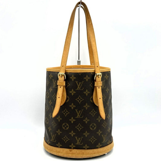 Louis Vuitton Brown Monogram Canvas Shoulder Bag Tote Bag ()