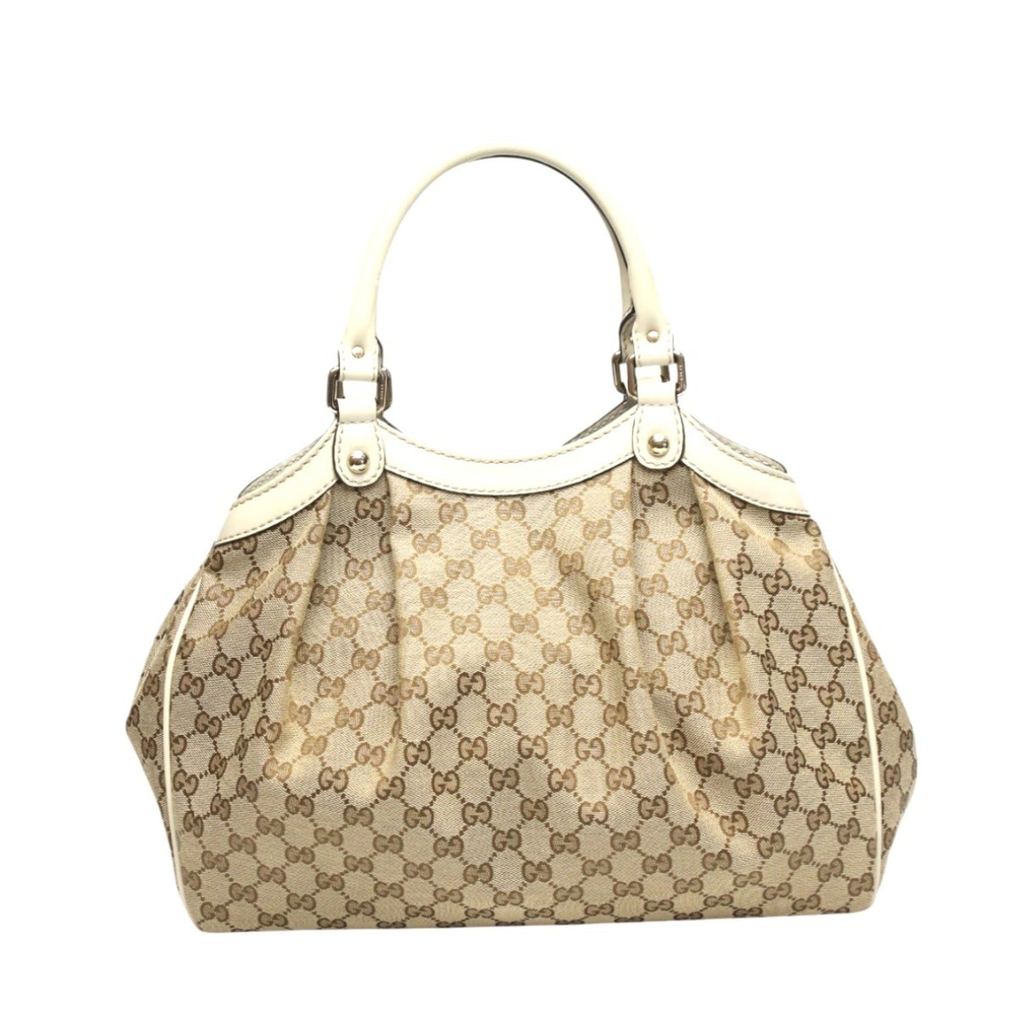 Gucci Brown Gg Canvas Handbag