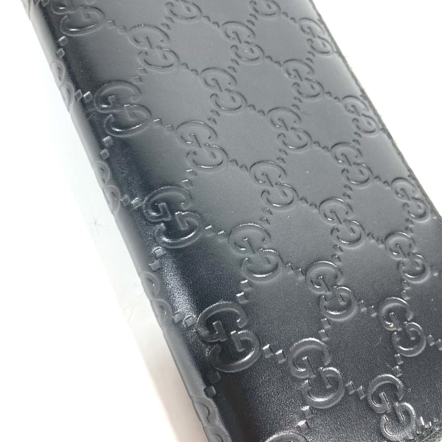 Gucci Black Leather Long Wallet (Bi-Fold)