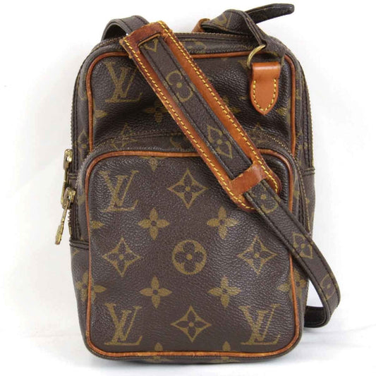 Louis Vuitton Brown Monogram Canvas Shoulder Bag ()