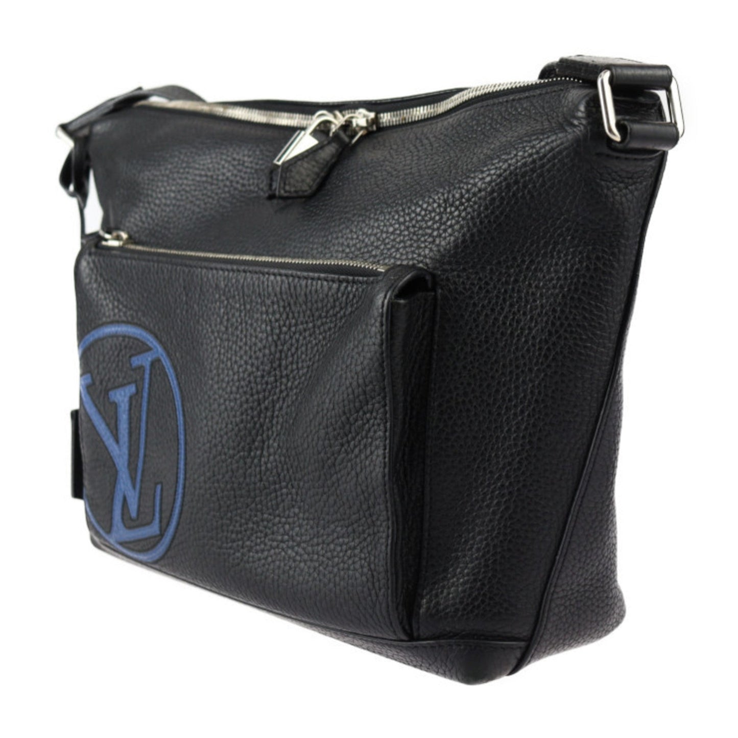 Louis Vuitton Black Leather Shoulder Bag