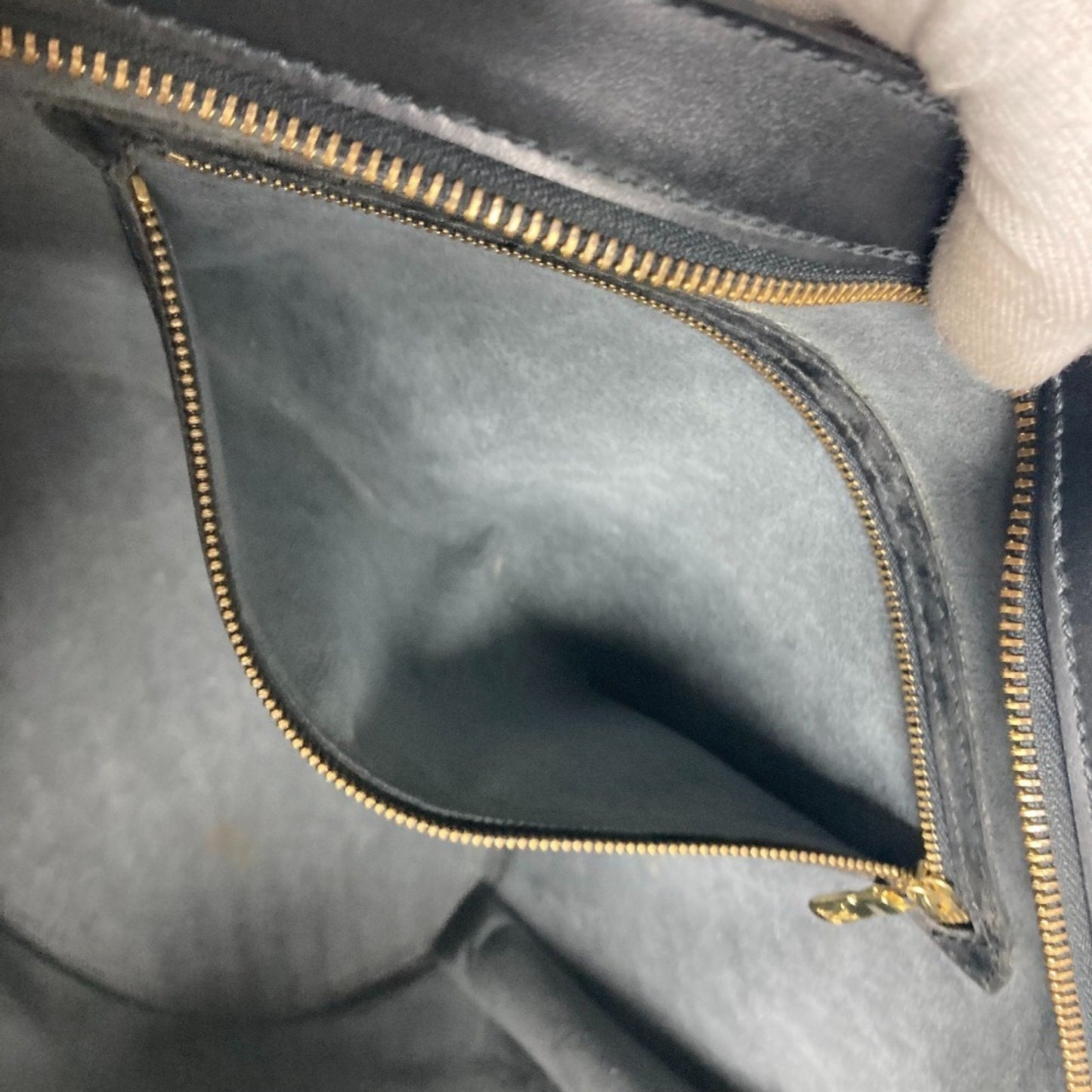 Louis Vuitton Black Epi Leather Shoulder Bag Tote Bag