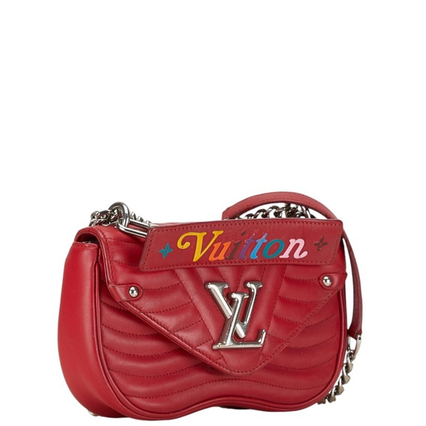 Louis Vuitton Red Color Leather Handbag Shoulder Bag