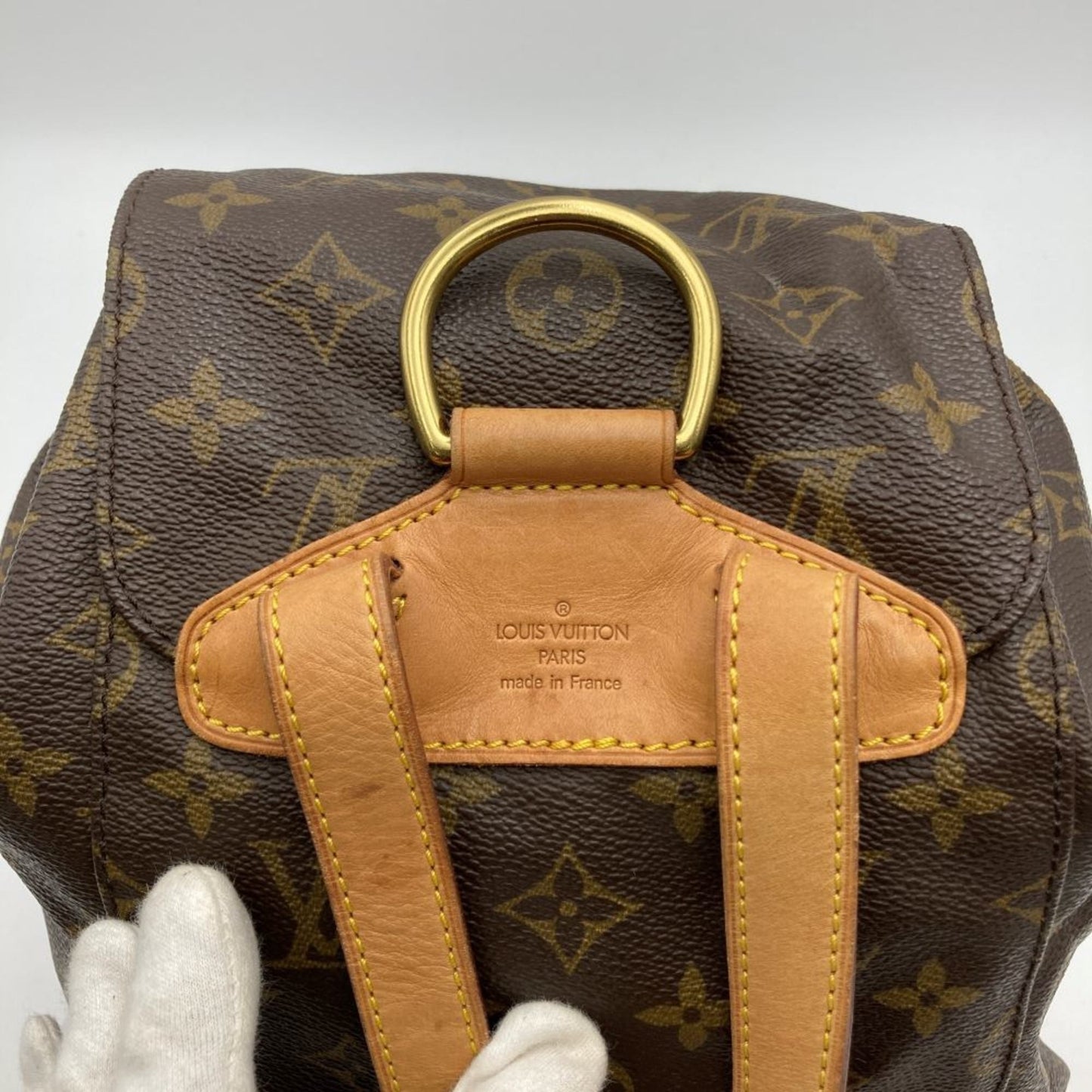 Louis Vuitton Brown Monogram Leather Backpack