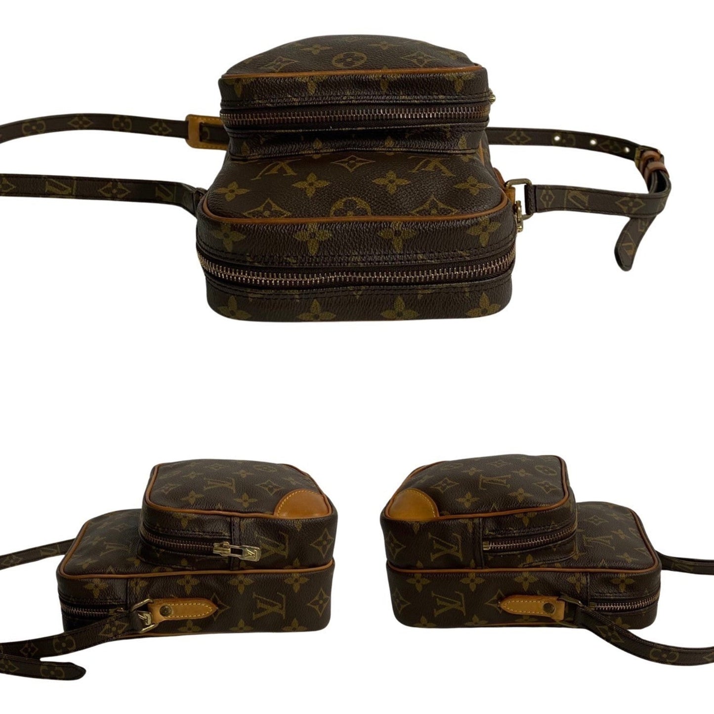 Louis Vuitton Monogram Brown Leather Pvc Shoulder Bag