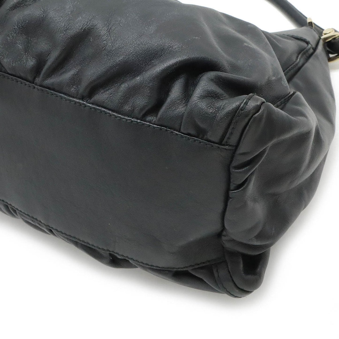 Gucci Abbey Black Leather Shoulder Bag