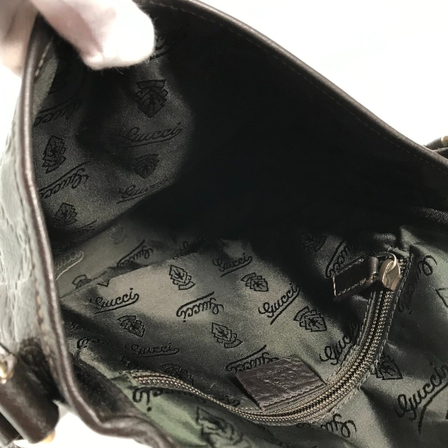 Gucci Brown Leather Shoulder Bag