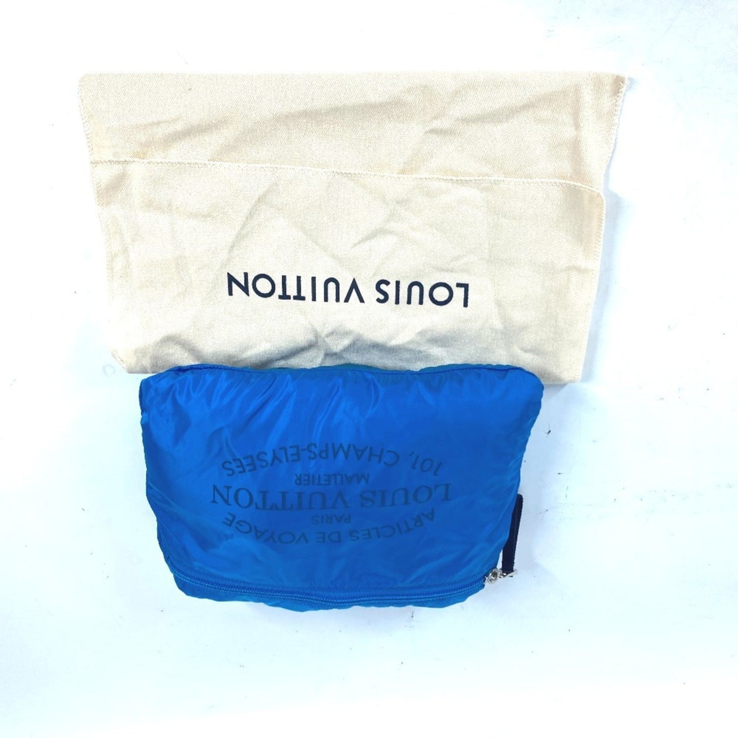 Louis Vuitton Blue Nylon Boston Bag Shoulder Bag