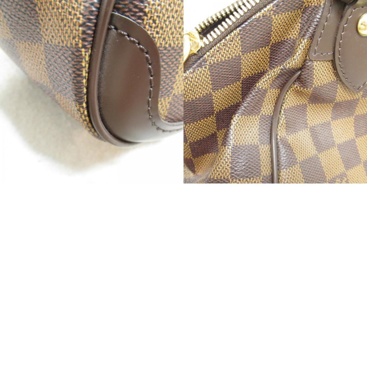 Louis Vuitton Brown Coated Canvas Damier Azur Pvc Shoulder Bag