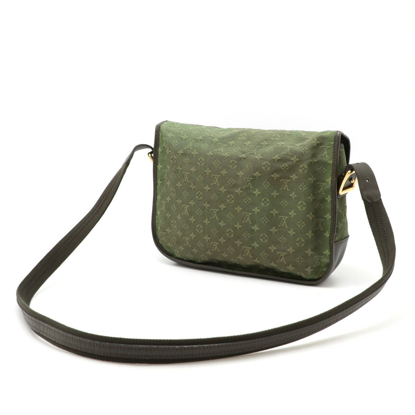 Louis Vuitton Green Tst Khaki Canvas Leather Shoulder Bag