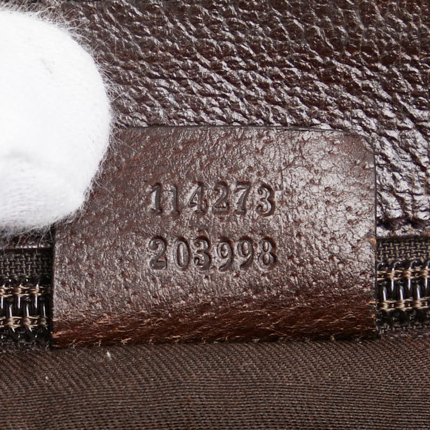 Gucci Beige Brown Canvas Leather Shoulder Bag