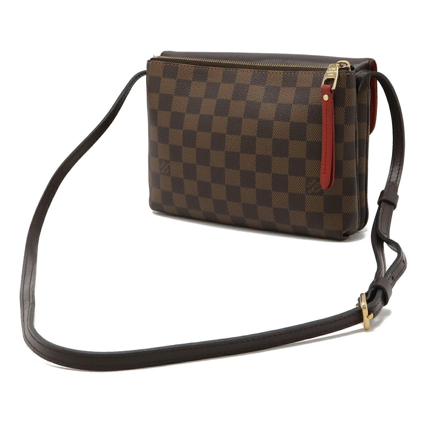 Louis Vuitton Damier Brown Pvc Pochette Shoulder Bag