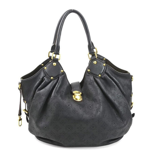 Louis Vuitton Black Mahina Leather Shoulder Bag ()
