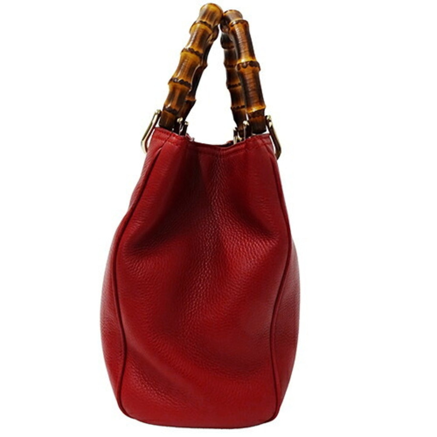 Gucci Red Color Leather Handbag Shoulder Bag