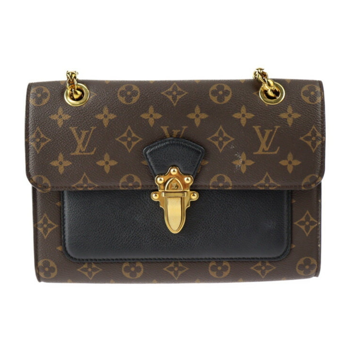 Louis Vuitton Monogram Black Brown Monogram Monogram Shoulder Bag ()