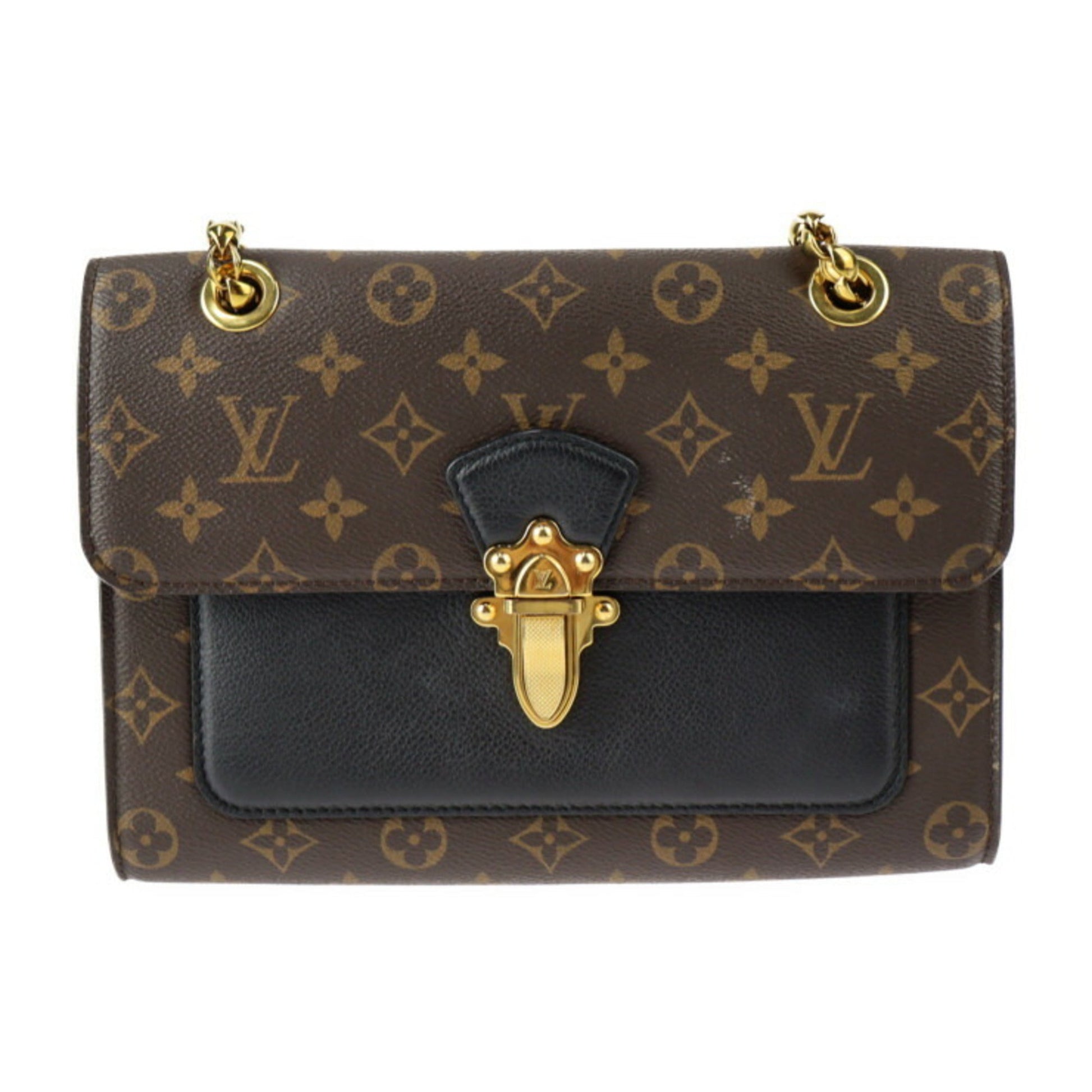 Louis Vuitton Monogram Black Brown Monogram Monogram Shoulder Bag ()
