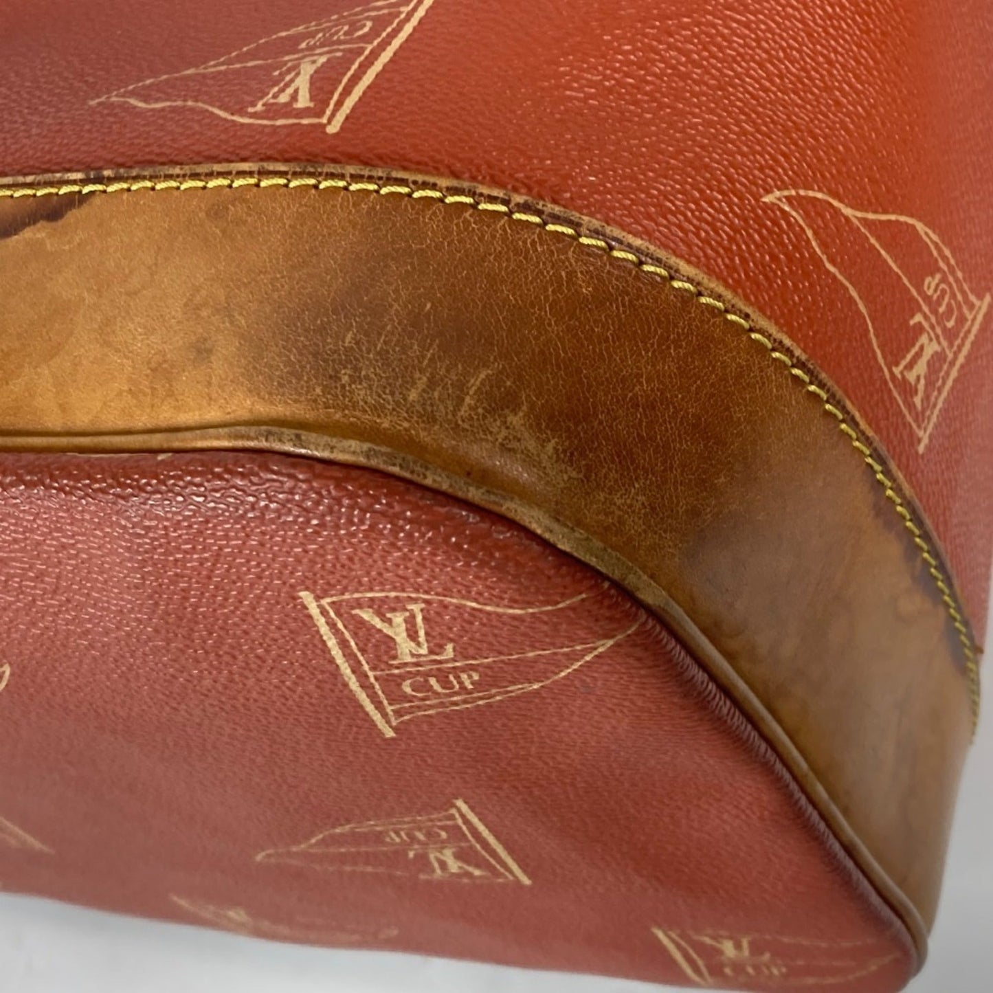 Louis Vuitton Brown Pvc Leather Shoulder Bag