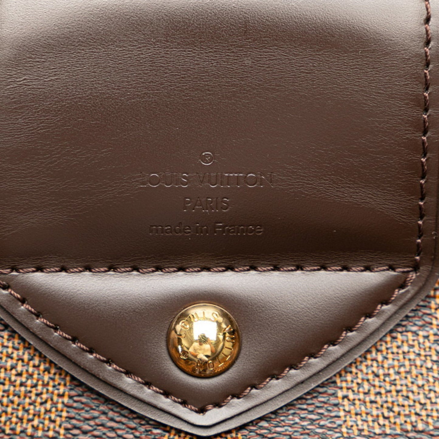 Louis Vuitton Brown Pvc Leather Pochette Pouch Shoulder Bag