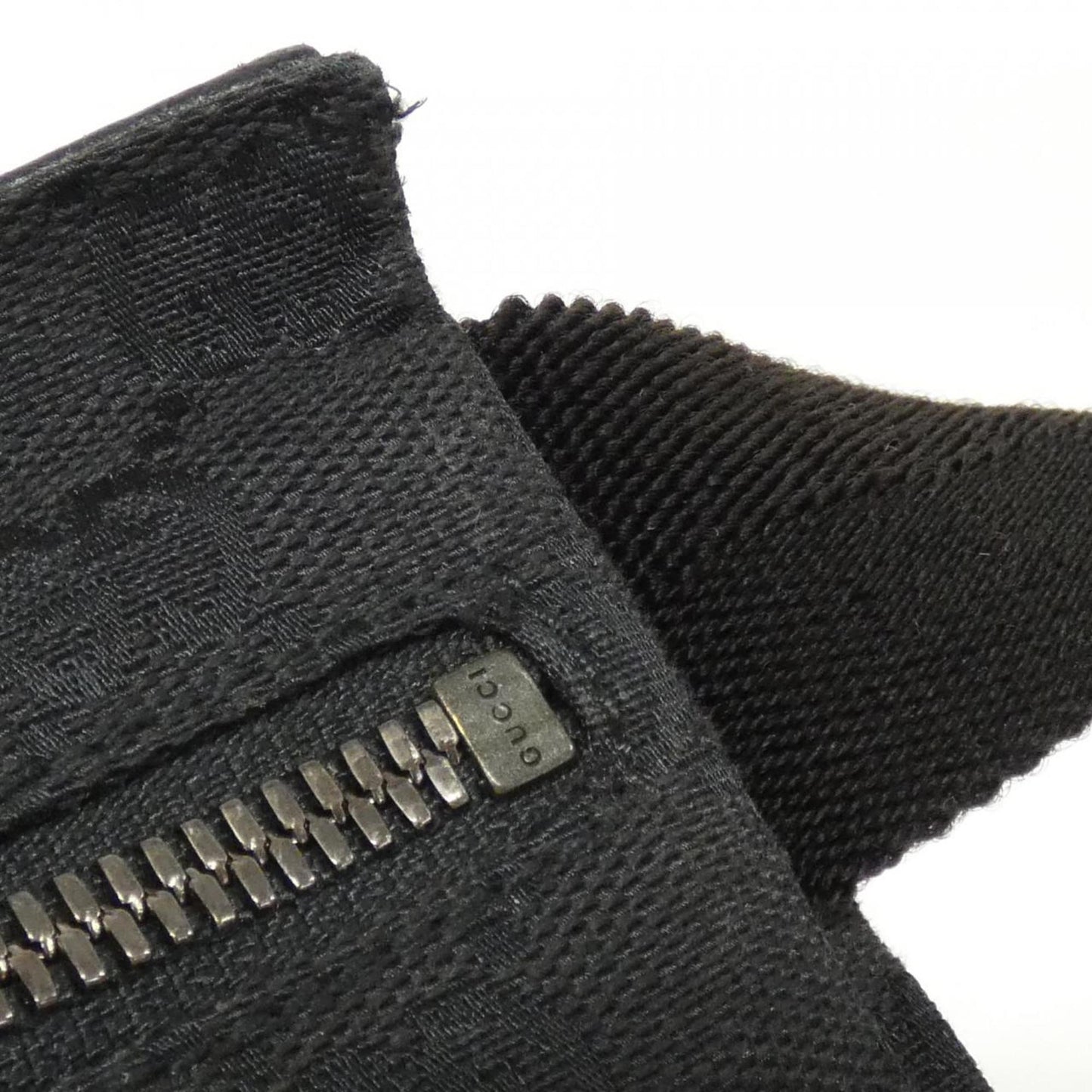 Gucci Black Gg Canvas Fanny Pack