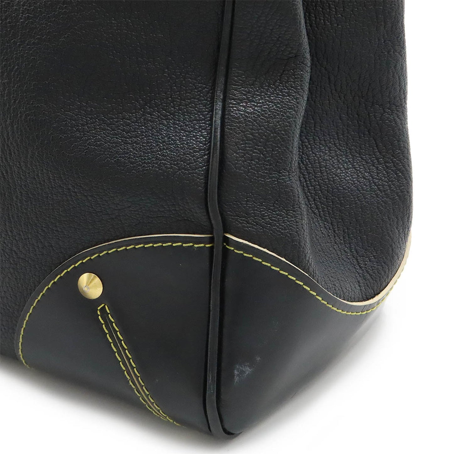 Louis Vuitton Black Noir Suhali Leather Shoulder Bag Tote Bag