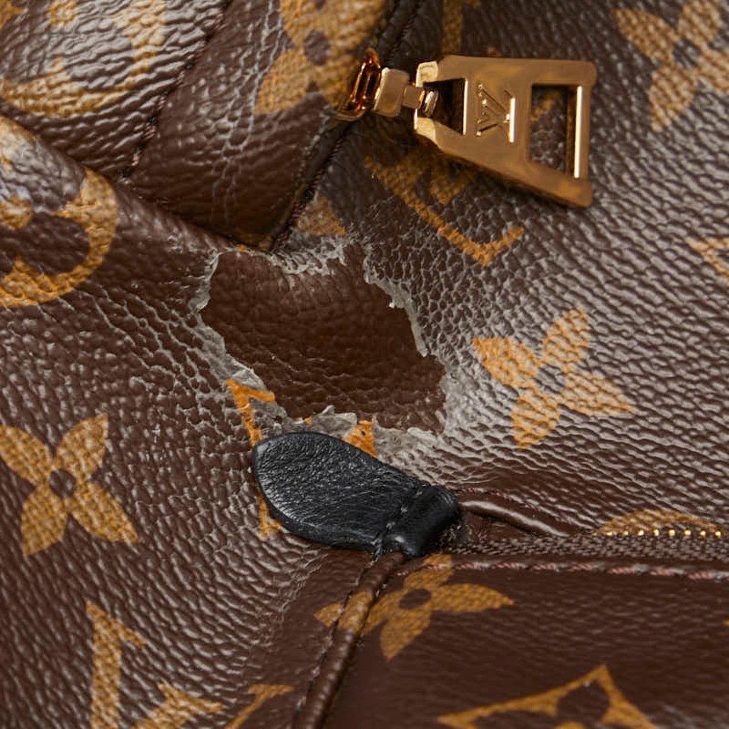Louis Vuitton Brown Pvc Leather Backpack