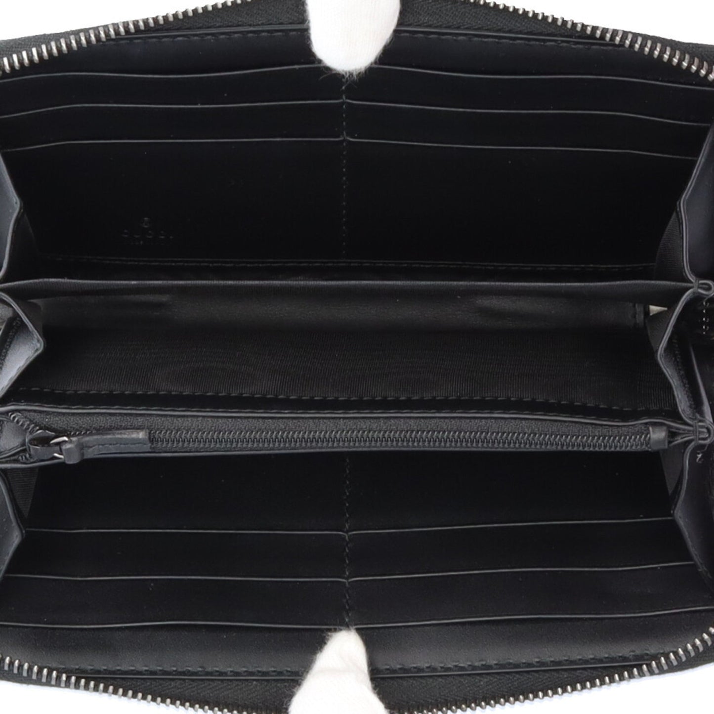 Gucci Black Leather Long Wallet (Bi-Fold)