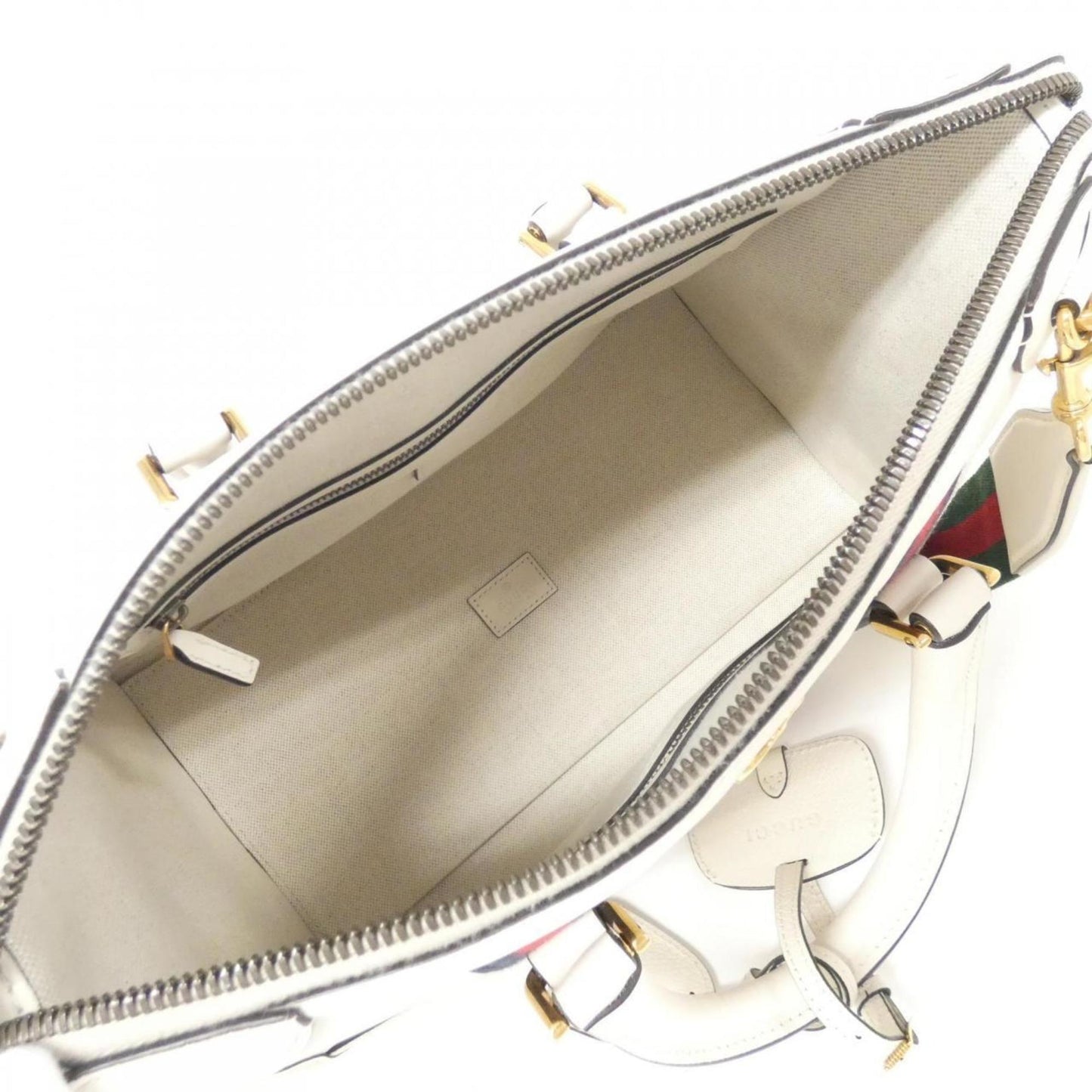 Gucci White Leather Handbag