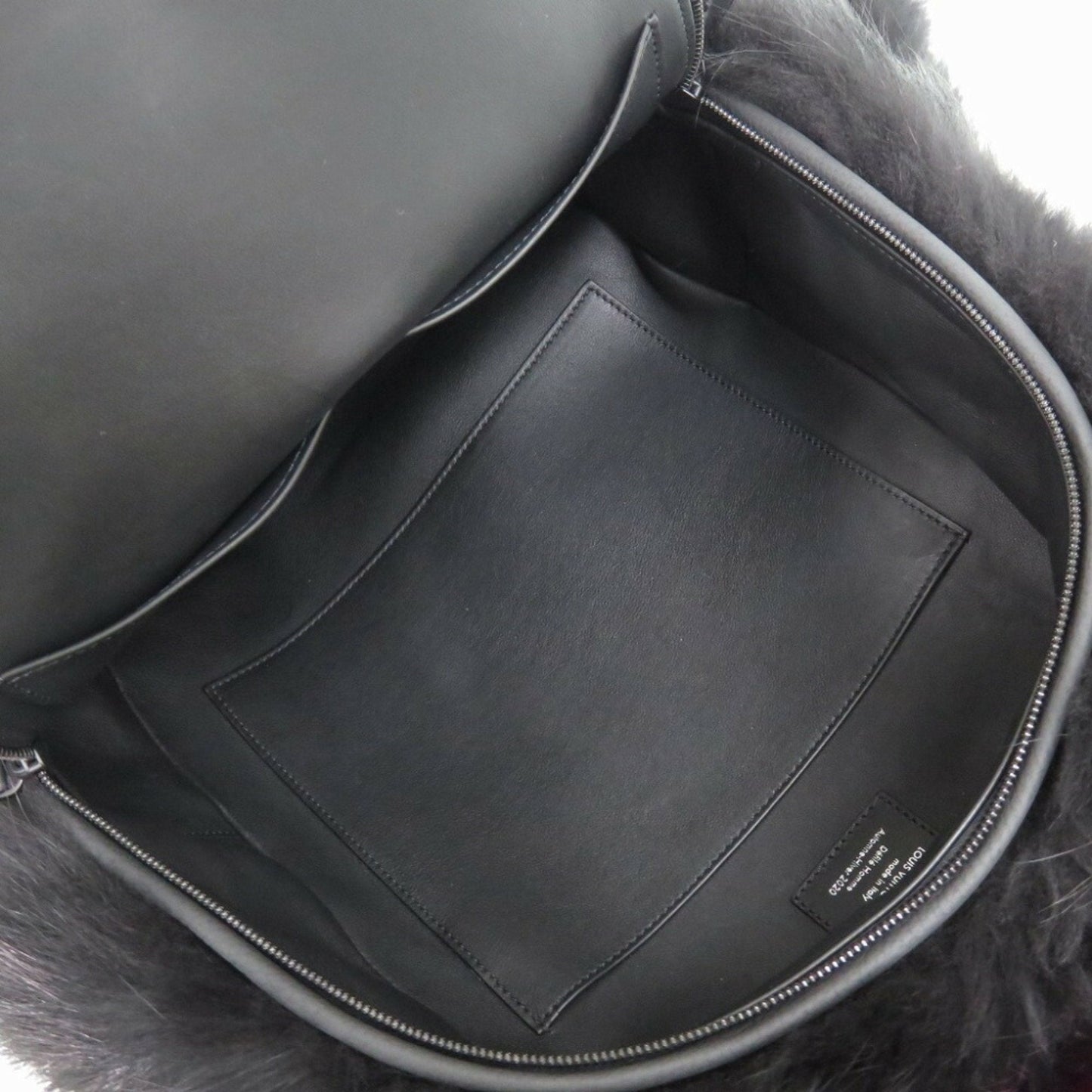 Louis Vuitton Black Brown Gray Leather Backpack