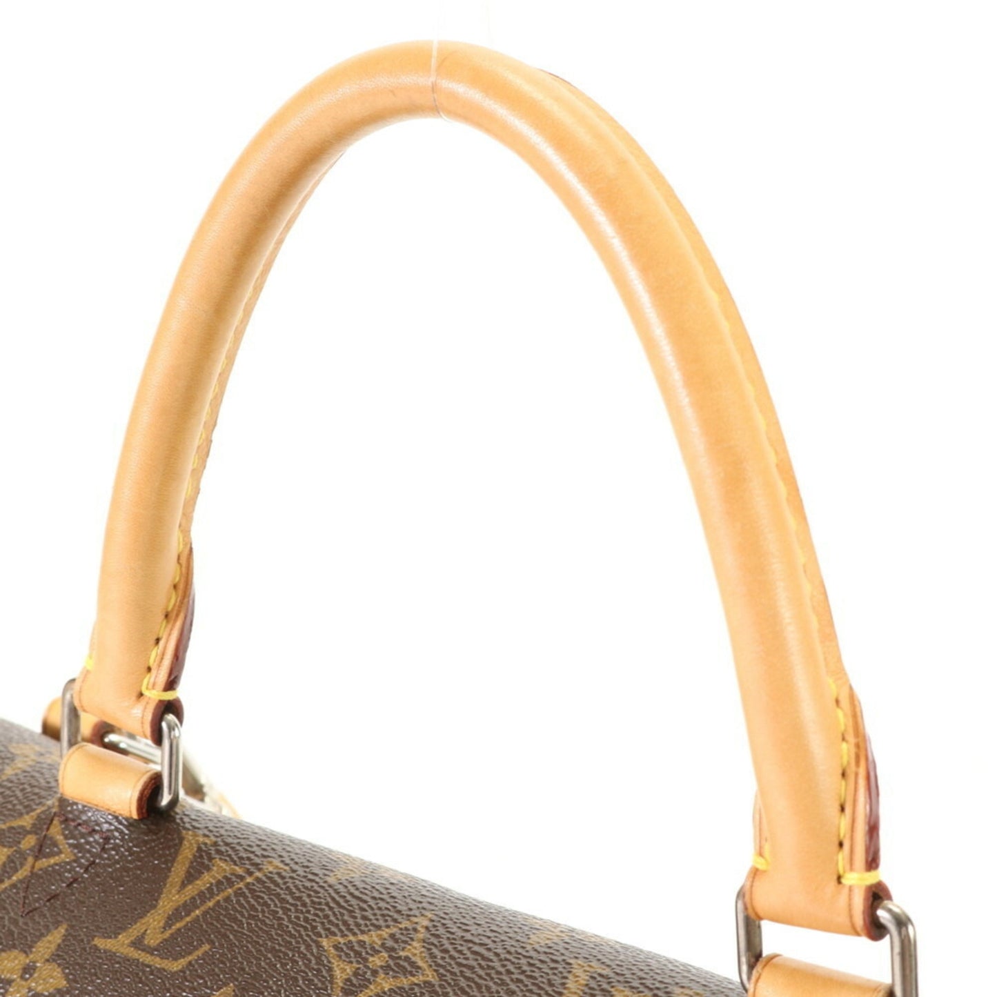 Louis Vuitton Monogram Brown Leather Coated Canvas Shoulder Bag