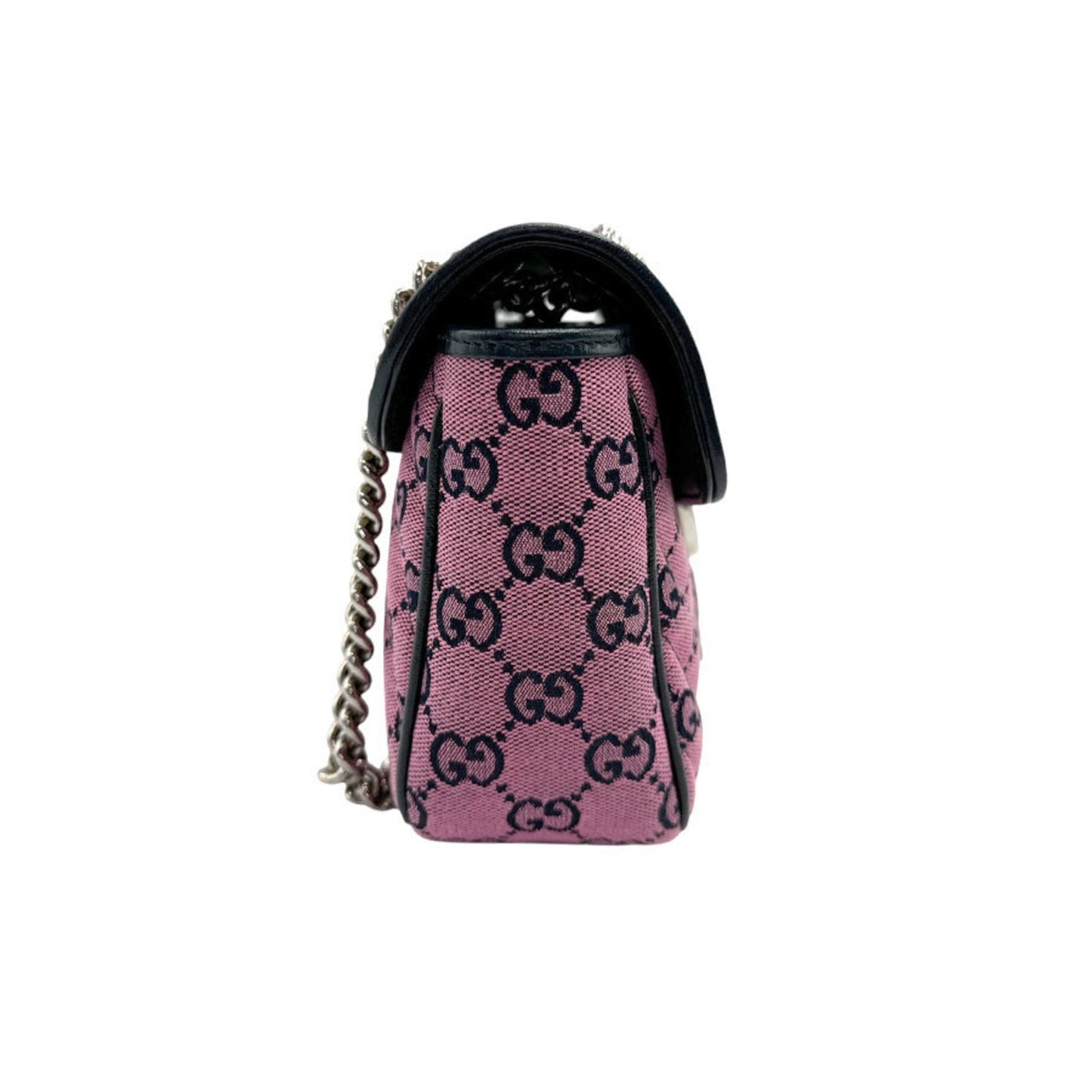 Gucci Black Gg Canvas Shoulder Bag