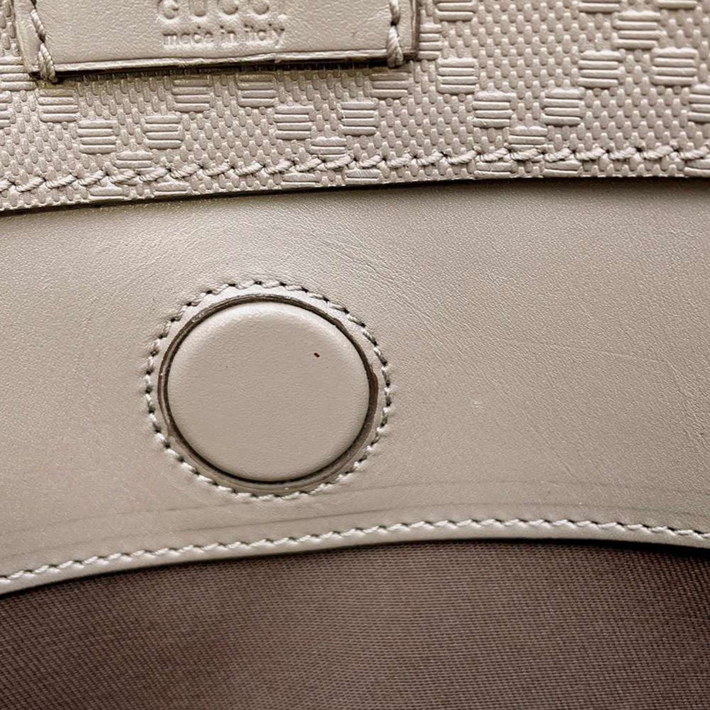 Gucci Grayish Leather Clutch Bag
