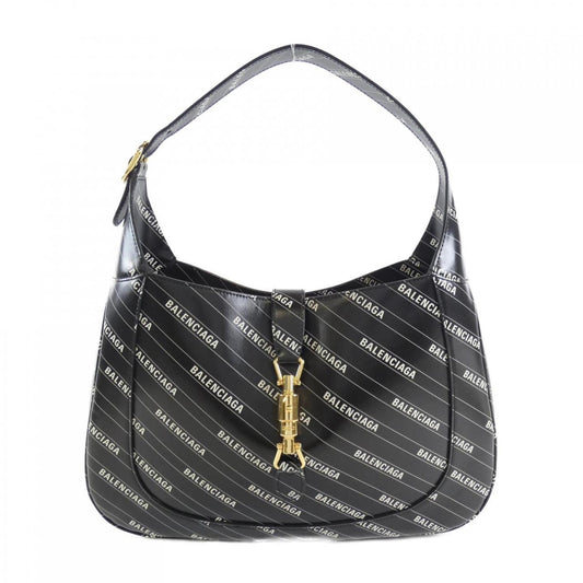 Gucci Black White Leather Shoulder Bag