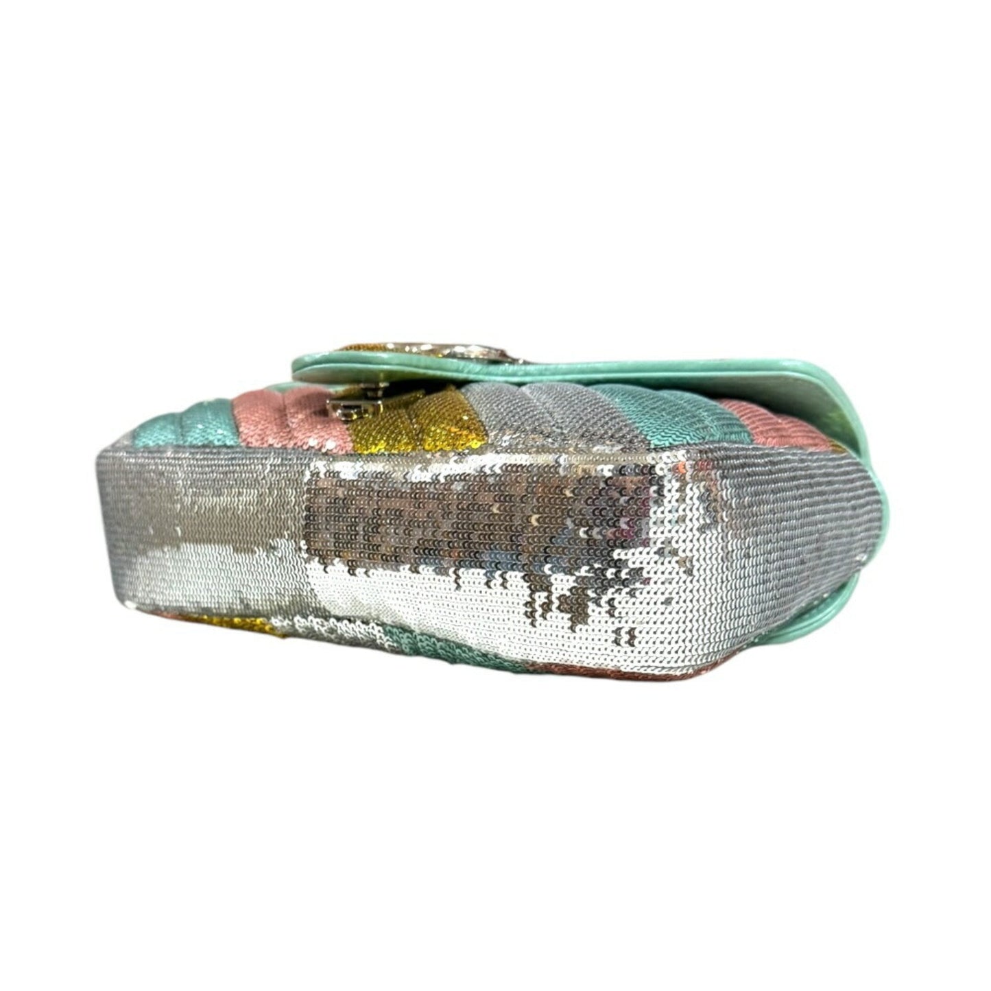 Gucci Gg Marmont Multi-Color Spangles Shoulder Bag