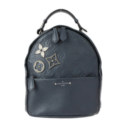 Louis Vuitton Blue Metallic Monogram Empreinte Backpack Handbag ()