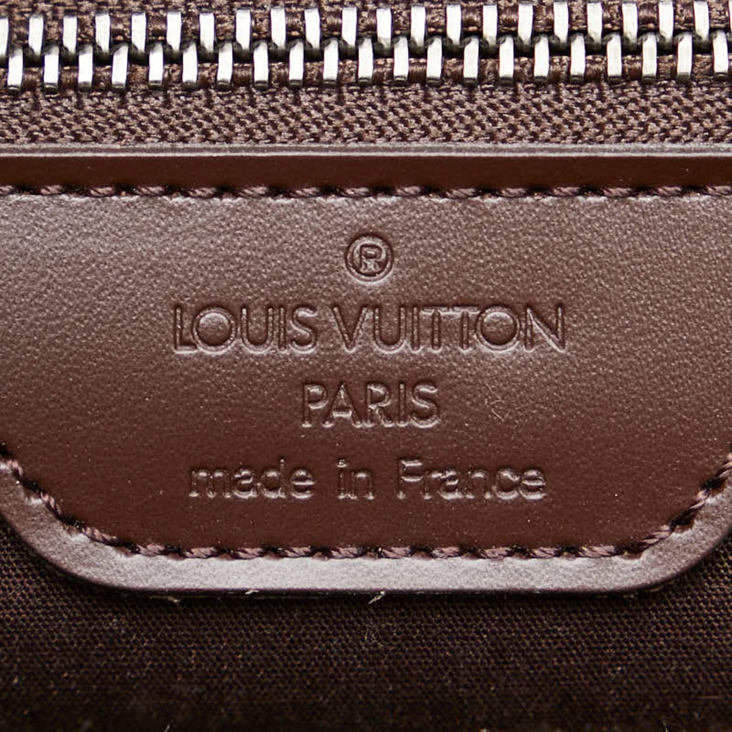 Louis Vuitton Brown Moka Leather Handbag Shoulder Bag
