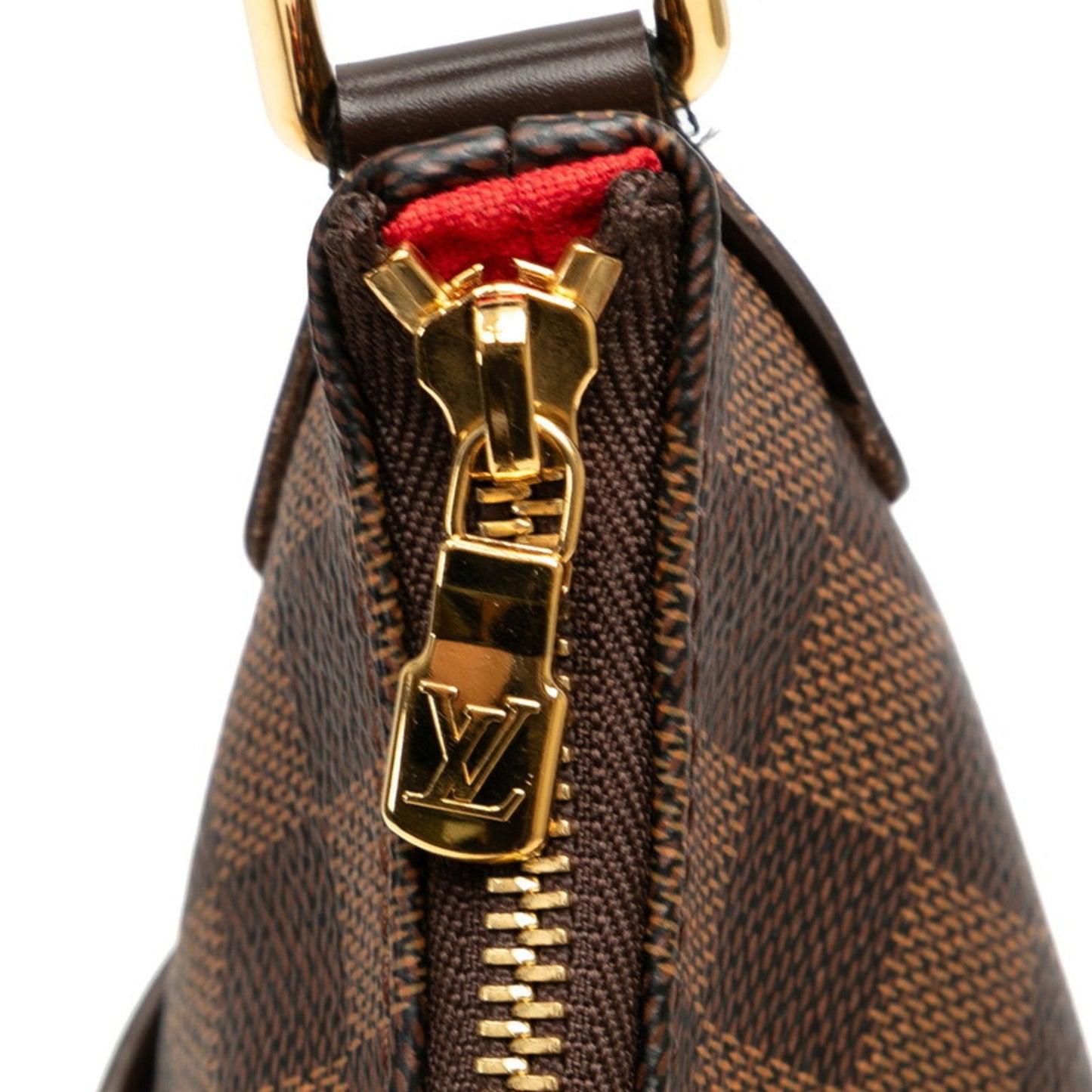 Louis Vuitton Brown Pvc Leather Shoulder Bag