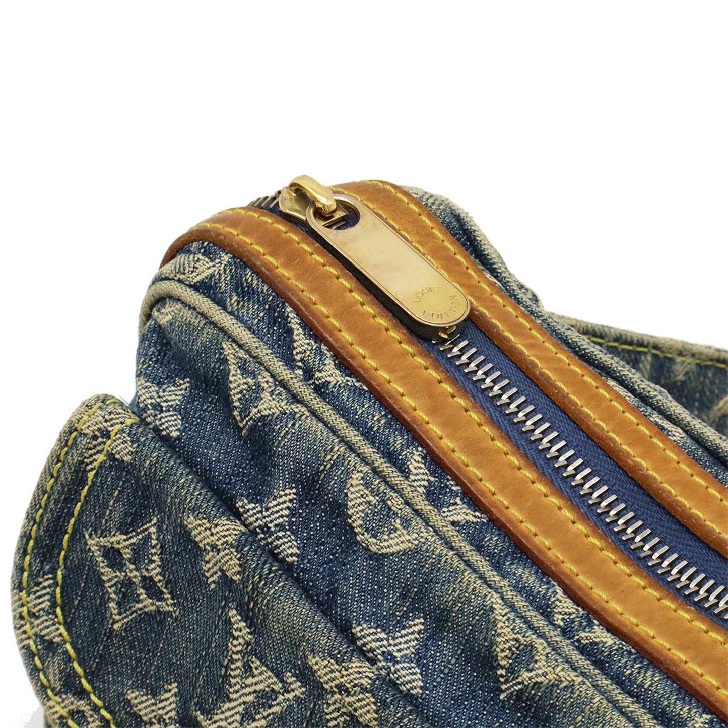 Louis Vuitton Blue Monogram Denim Fanny Pack Shoulder Bag