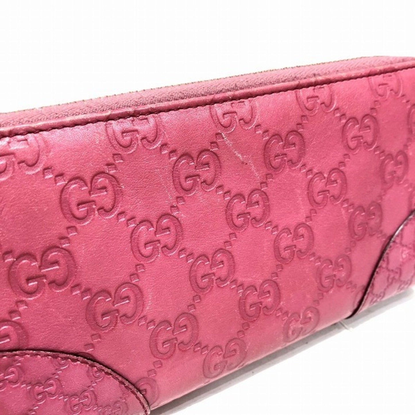 Gucci Pink Leather Coin Purse/Coin Case
