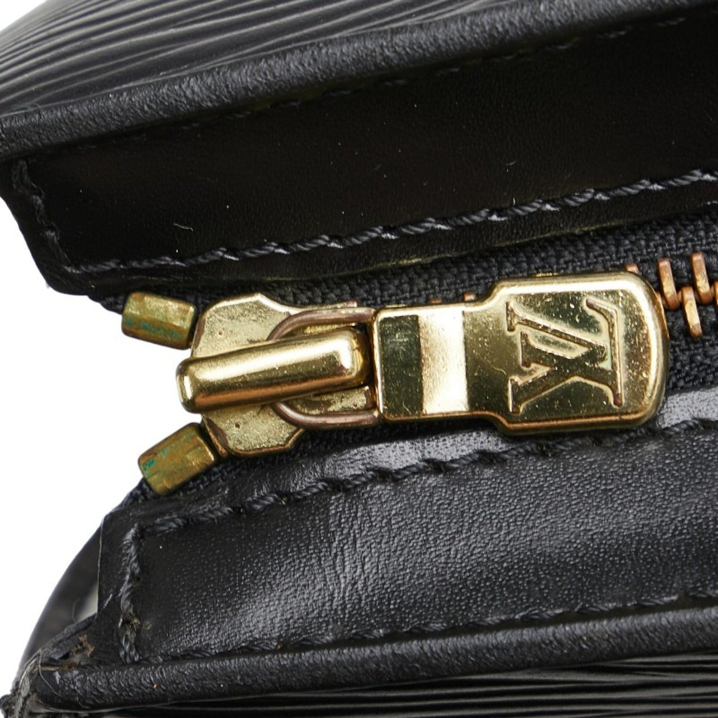 Louis Vuitton Black Noir Leather Handbag Shoulder Bag