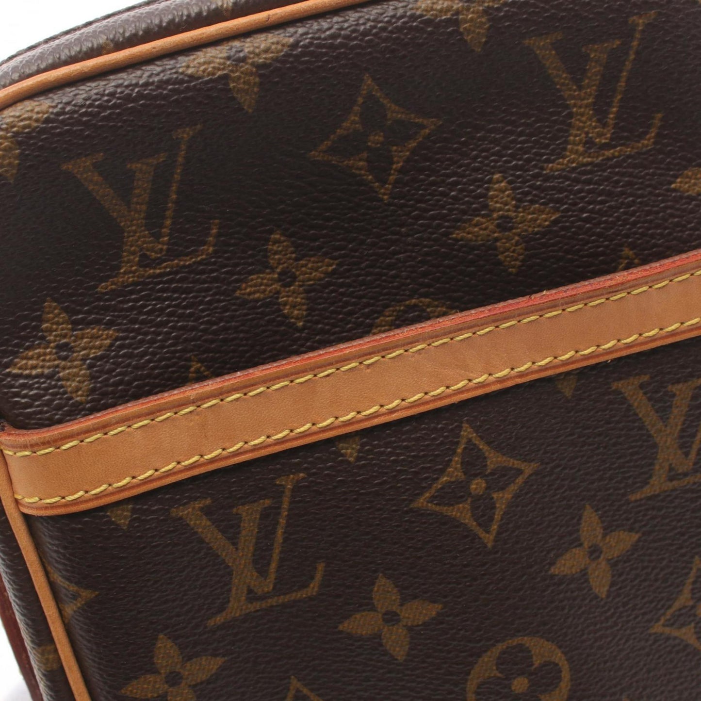 Louis Vuitton Brown Pvc Leather Shoulder Bag