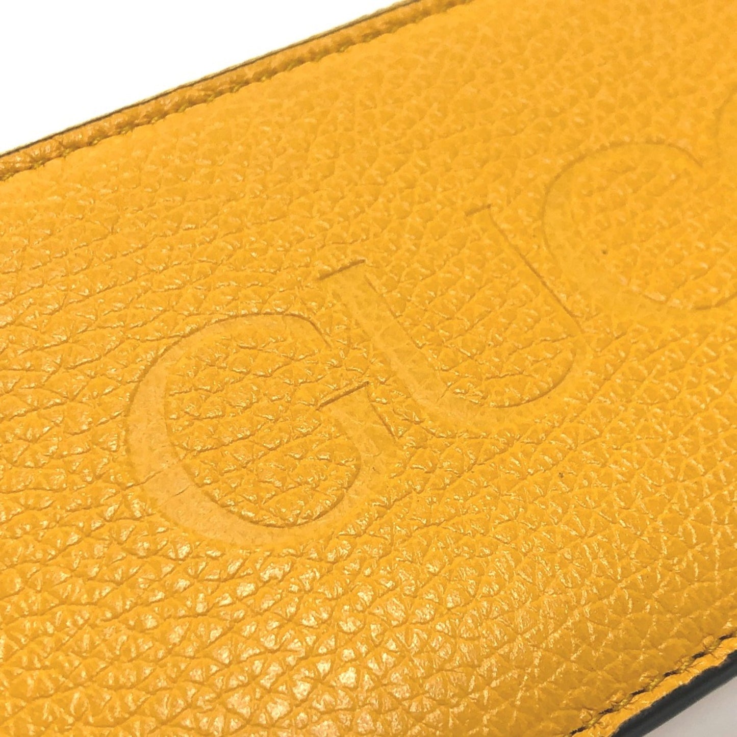 Gucci Yellow Leather Coin Purse/Coin Case