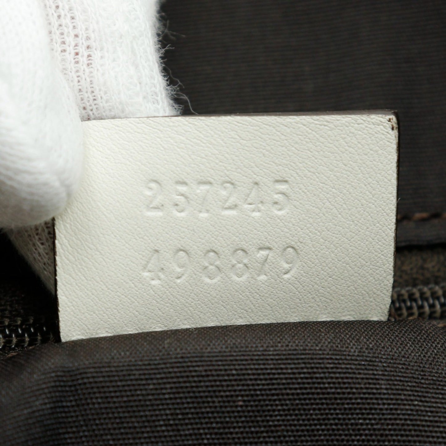 Gucci Navy Canvas Tote Bag