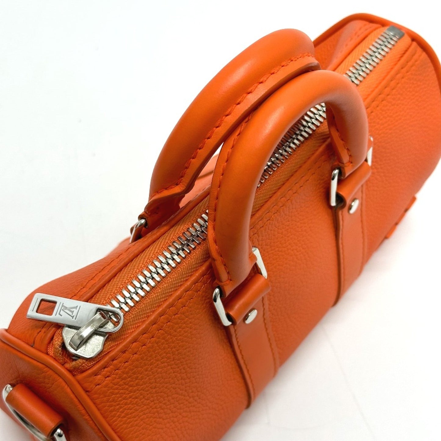 Louis Vuitton Orange Leather Shoulder Bag