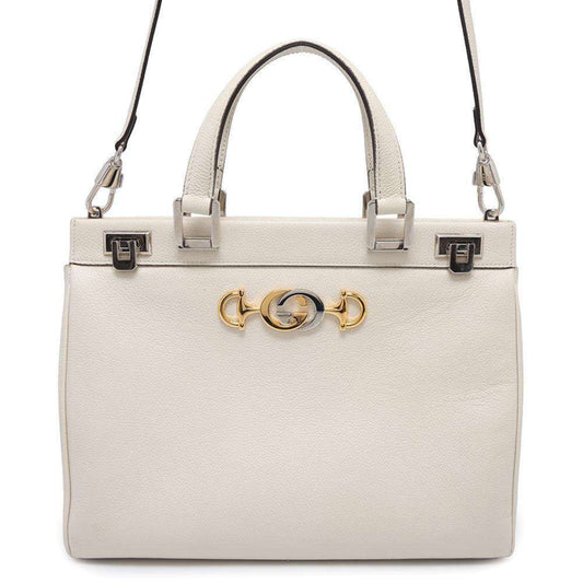 Gucci Ivory Leather Handbag Shoulder Bag ()